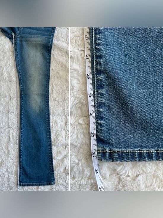 Miss Me NEW Bootcut Jeans 26 Washed Denim Whiskering - Picture 10 of 10